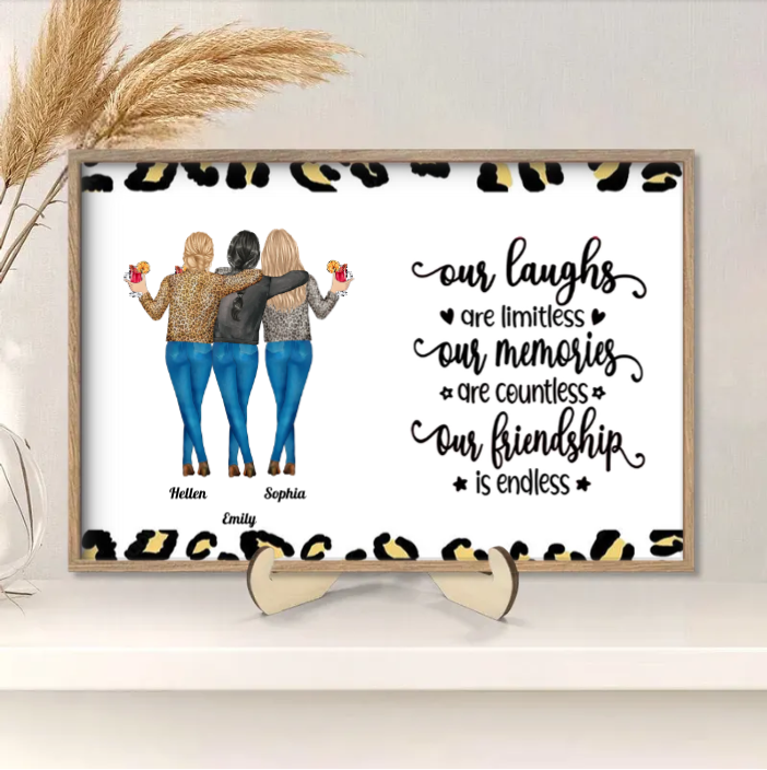 Personalized Sister & Brother Plaque or Cup or Keychain or Ornament, Endless Friendship, Priceless Memories,Custom Gift for Birthday, Christmas, Thanksgiving