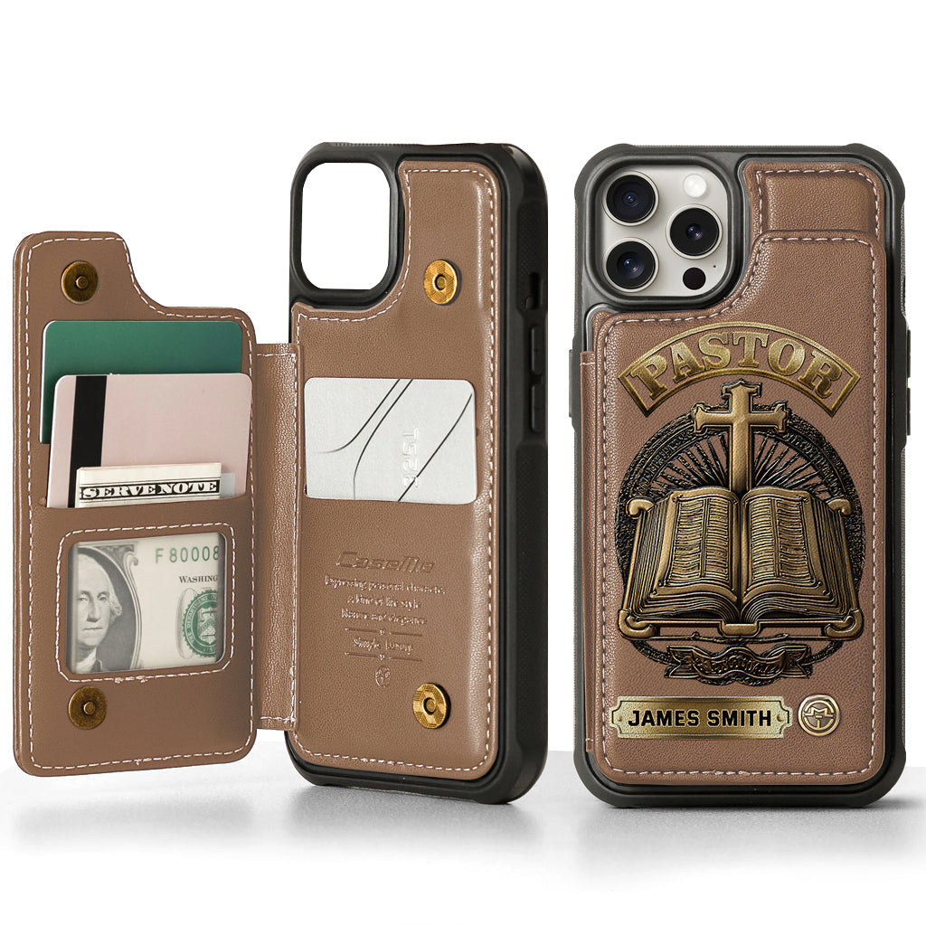 Gift For Pastor - Personalized Pastor Wallet Phone Case