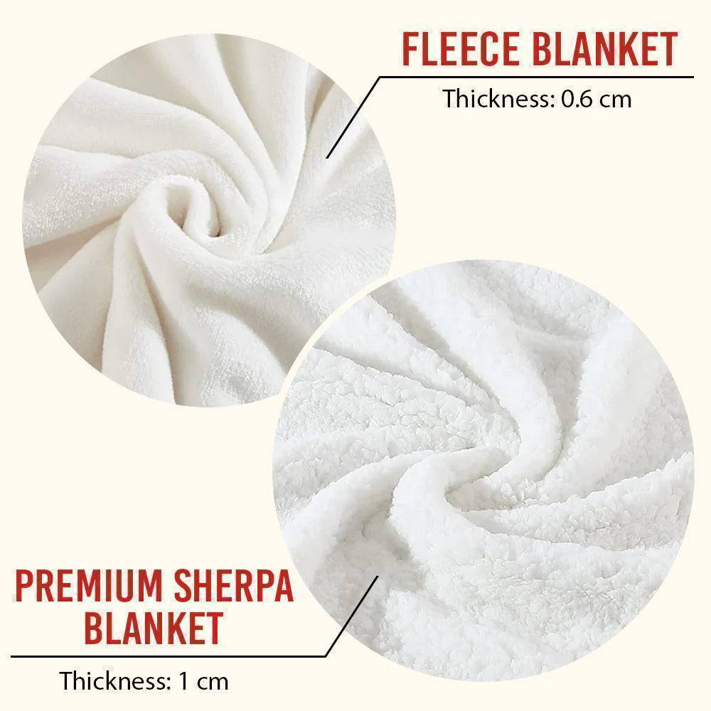 Personazlied Custom Gift For Wife - It's A Warm Hug - Fleece/Sherpa Blanket
