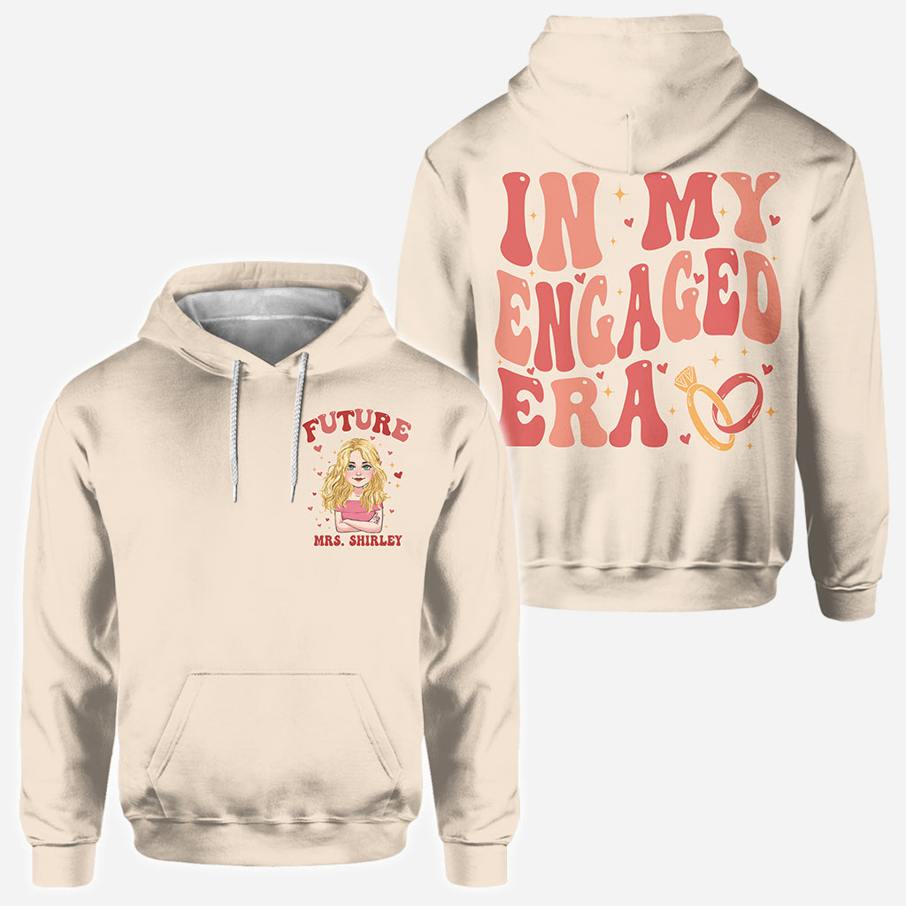 In My Engaged Era - wedding gift for bride - Personalized All Over Shirt