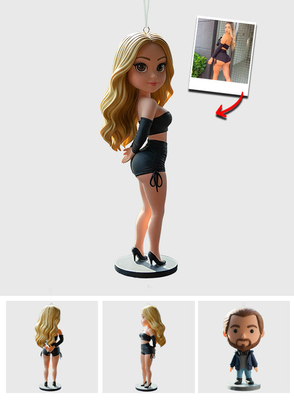 Custom Anyone Photo - Gift For Her, For Him - Personalized Couple Custom Made 3D Minifigure Ornament