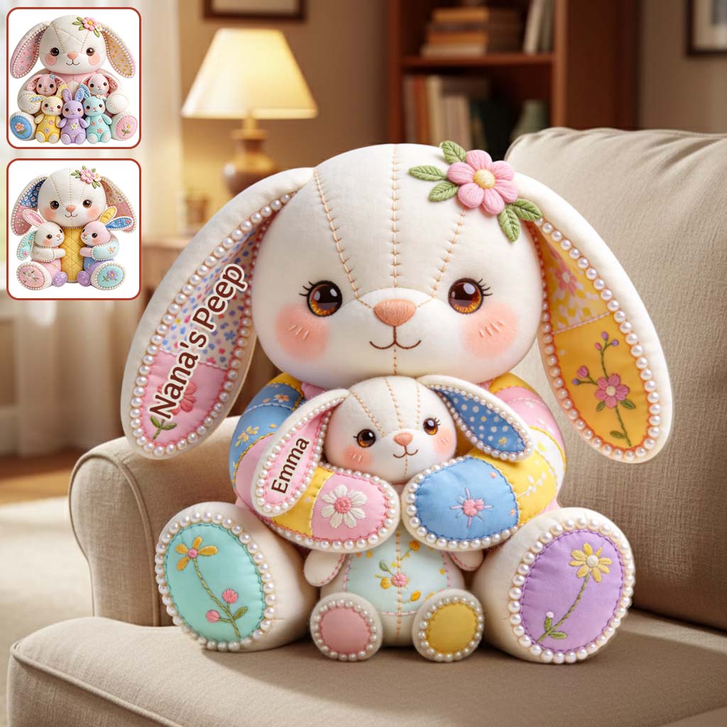 Grandma's Peeps - Personalized Grandma Premium Faux Fur Pillow