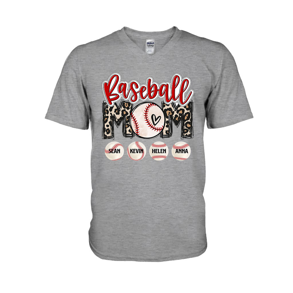 Baseball Mom - Personalized Baseball T-shirt and Hoodie