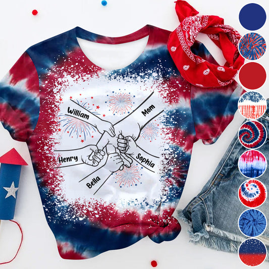 Grandma's Life 4th Of July - Personalized Grandma All Over Shirt