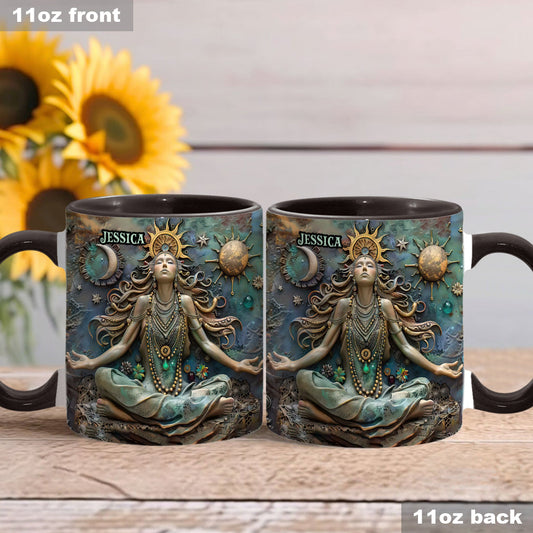 Lose Your Mind Find Your Soul - Personalized Yoga Accent Mug