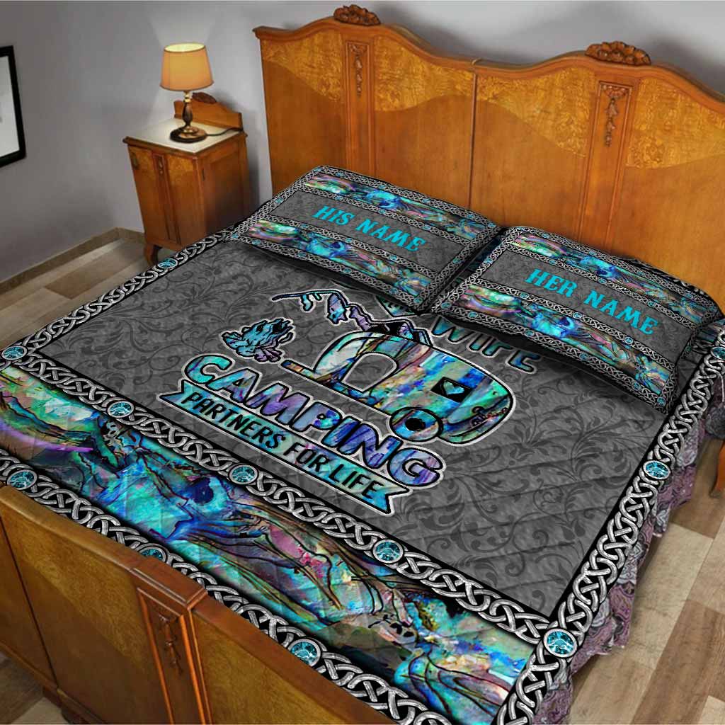 Camping Partner For Life - Personalized Quilt Set