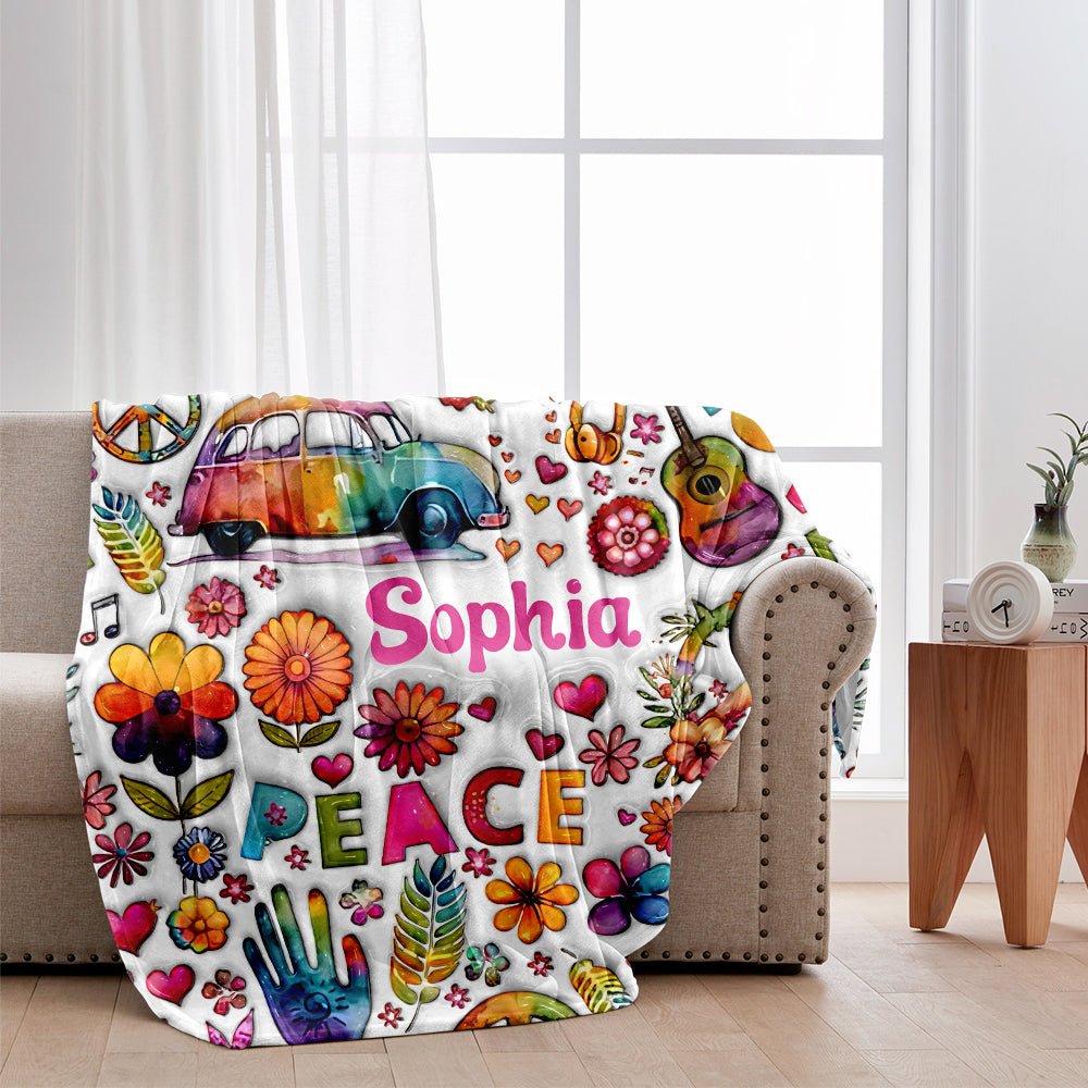 Hippie Soul - Personalized Hippie Blanket