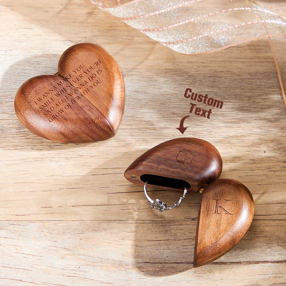 Flower For You - Personalized Photo Open Projection Ring