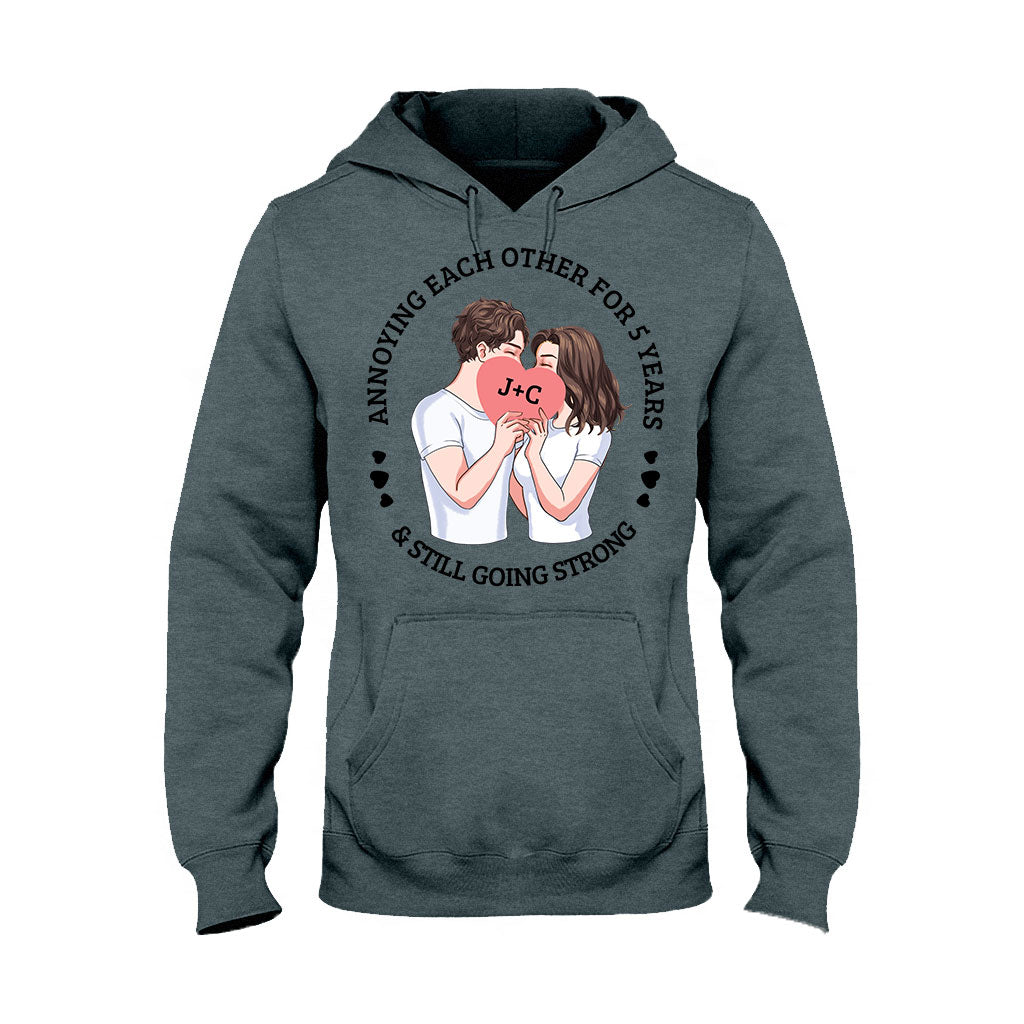 Annoying Each Other For Years And Still Going Strong - Personalized Couple Couple T-shirt and Hoodie