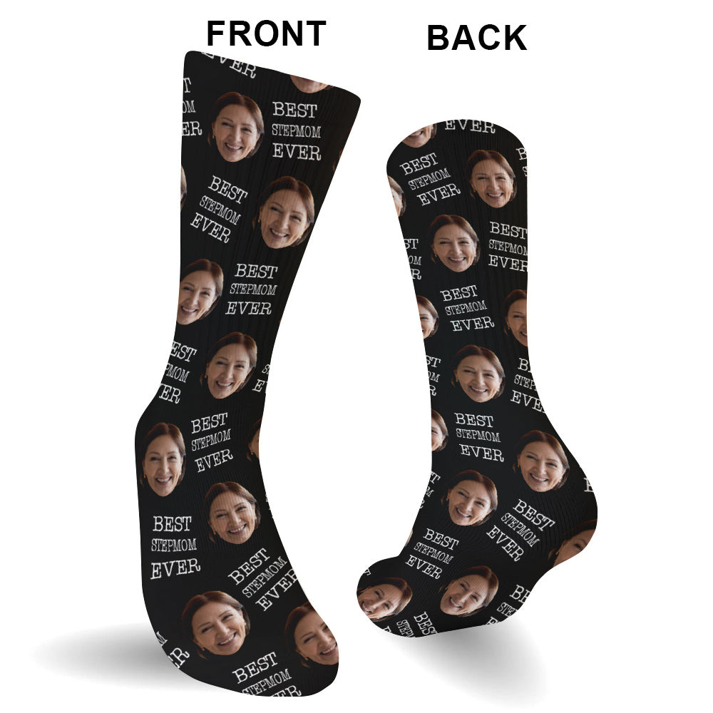 Custom Face - Personalized Step Mom Socks