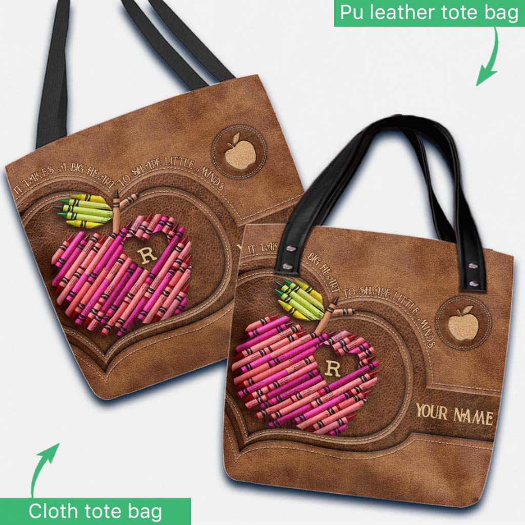 It Takes A Big Heart Personalized Tote Bag