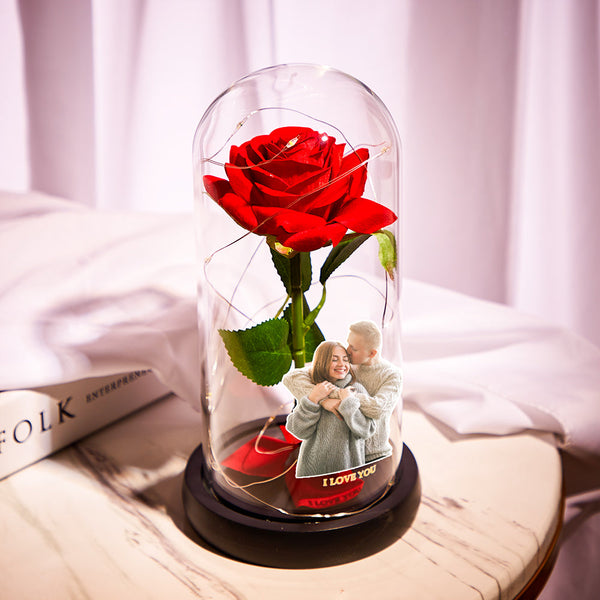 Photo Flower Flower Lamp - Personalized Couple Lamp