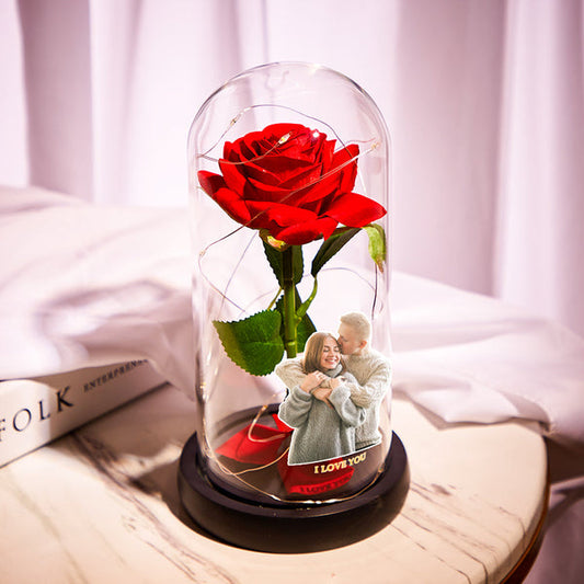 Photo Flower Flower Lamp - Personalized Couple Lamp