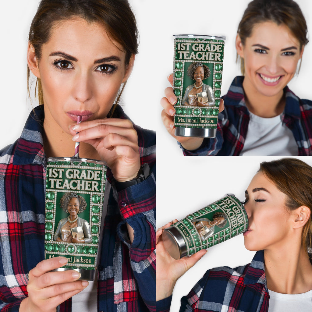 Any Title, Any Photo - Personalized Teacher Tumbler
