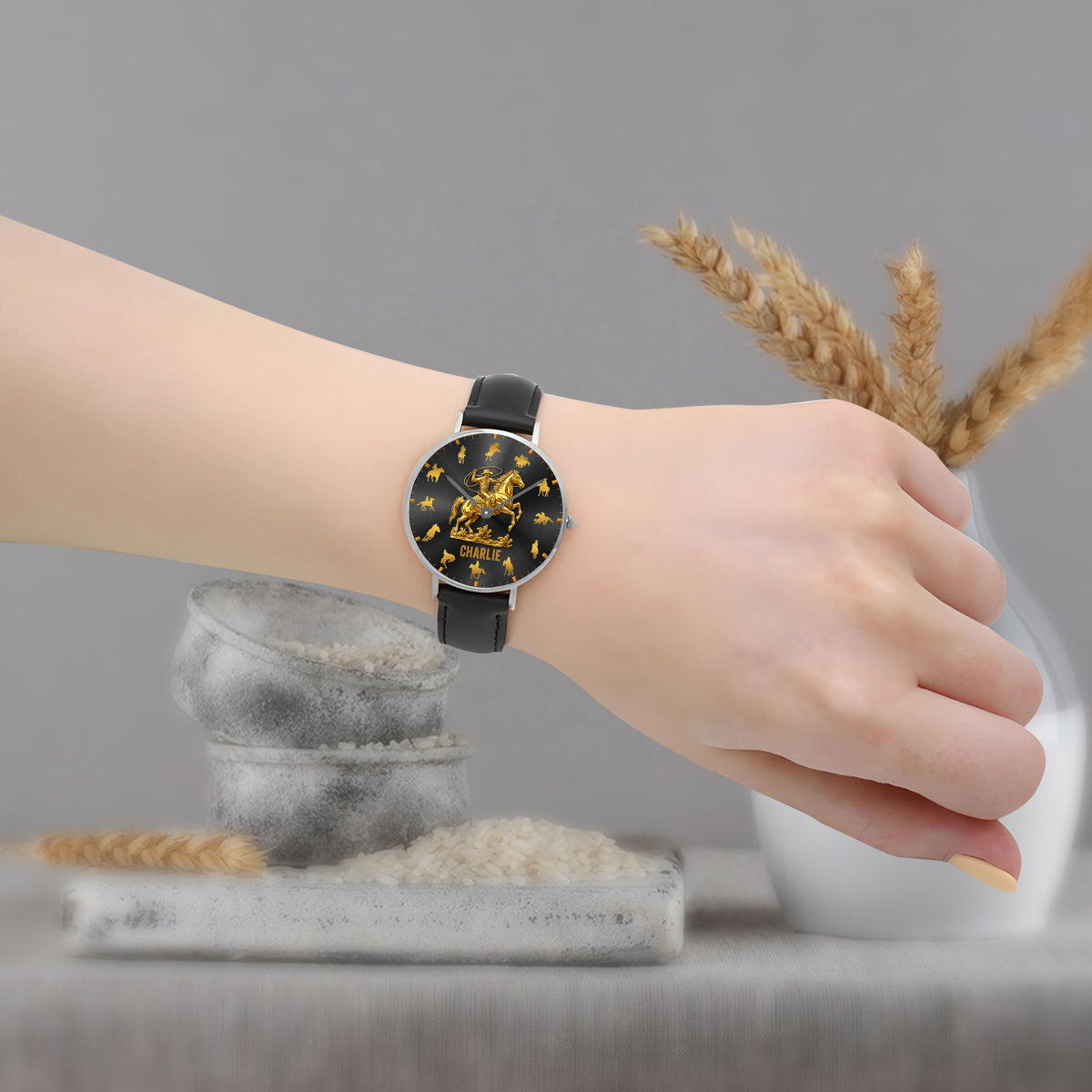 Horse Riding Rodeo - Personalized Horse Hand Watch
