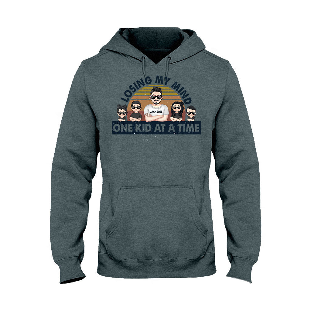 Losing My Mind One Kid At A Time - Gift for dad, dad - Personalized T-shirt And Hoodie