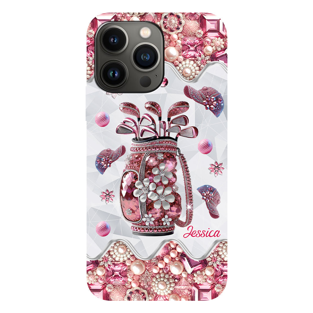 Just A Girl Who Loves Golf - Personalized Golf Full Print Phone Case