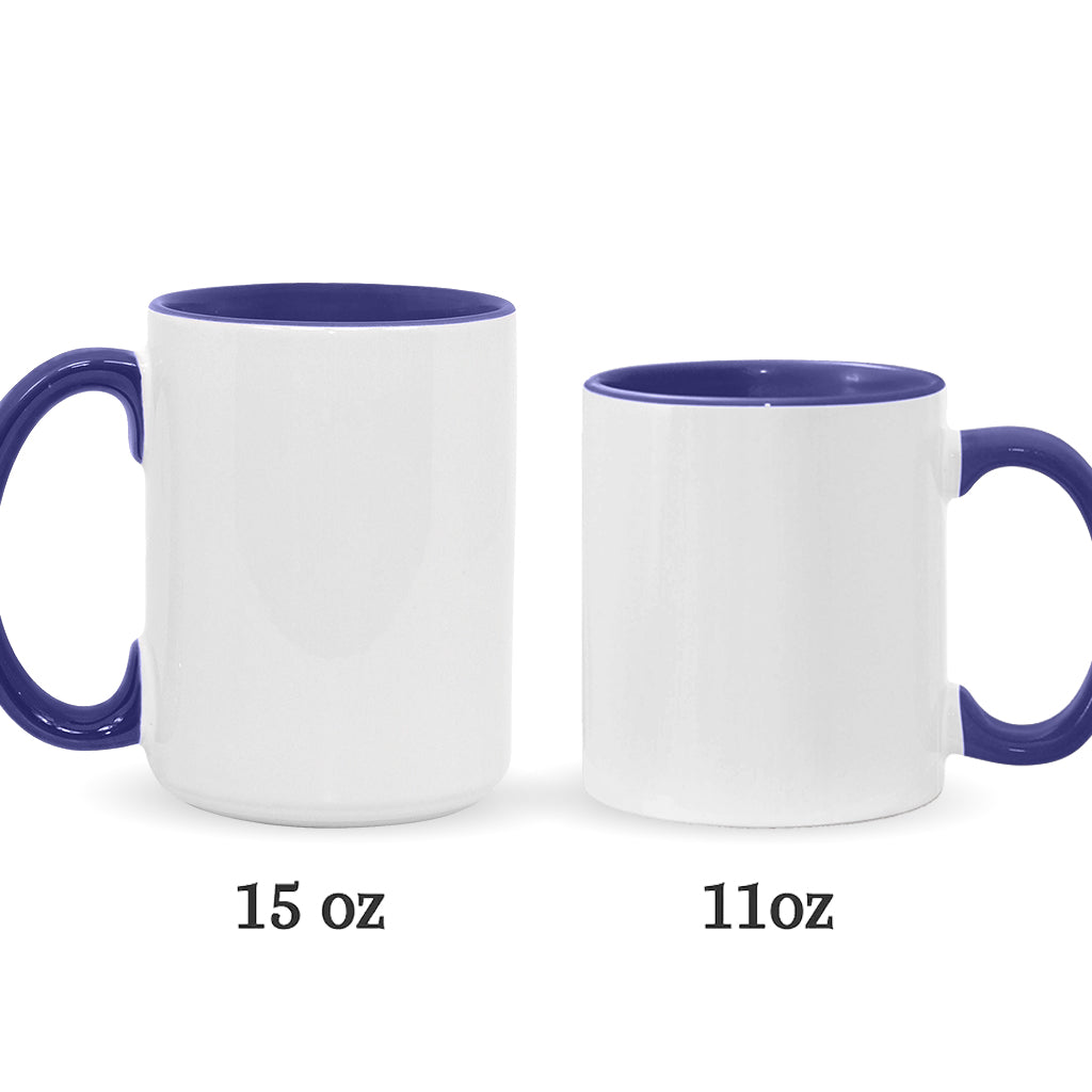 Grandma & Grandkids Puff Heart Flag - Personalized Grandma Accent Mug