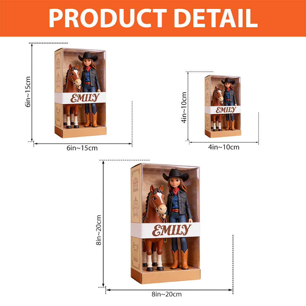 Cowgirl Gift - Personalized Cowgirl Custom Shaped Acrylic Plaque