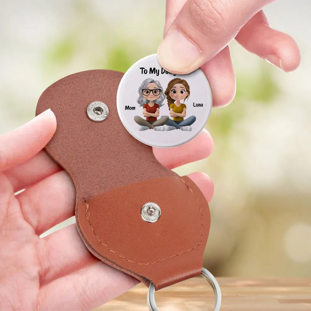 To My Daughter Keychain – A Heartfelt Gift from Mom Filled with Love and Meaning