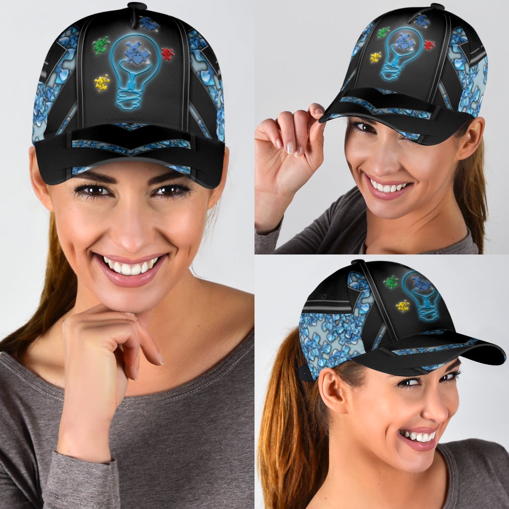 Blue Autism Awareness - Autism Awareness Classic Cap 0921