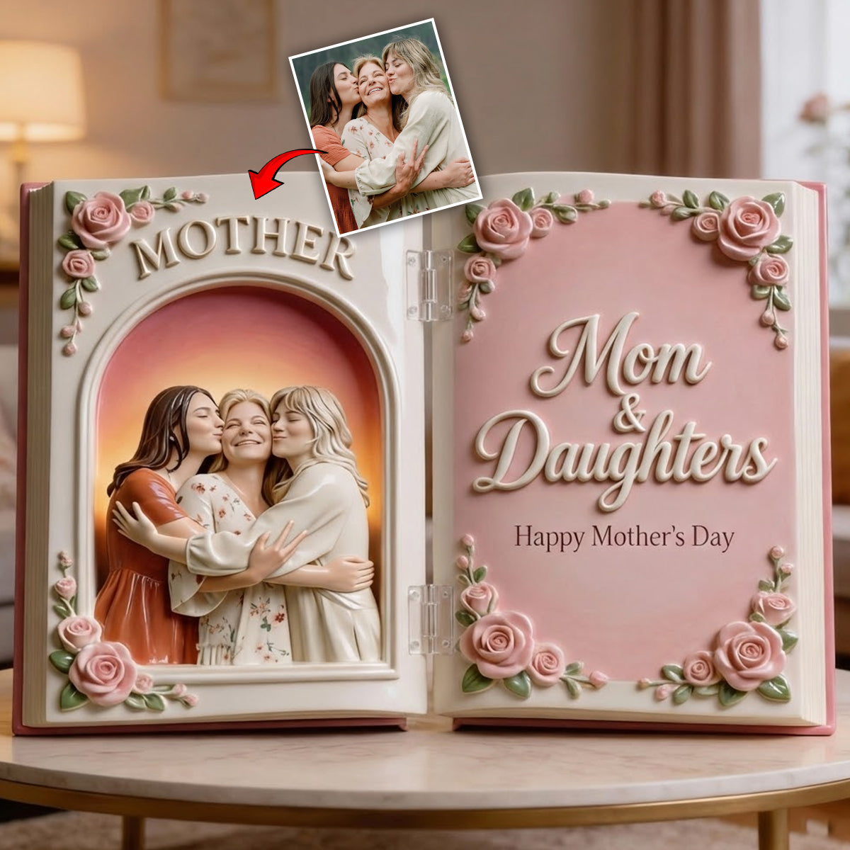 Custom Any Photo Perfect Gift For Mom, Grandma - Personalized Mother Acrylic Diptych