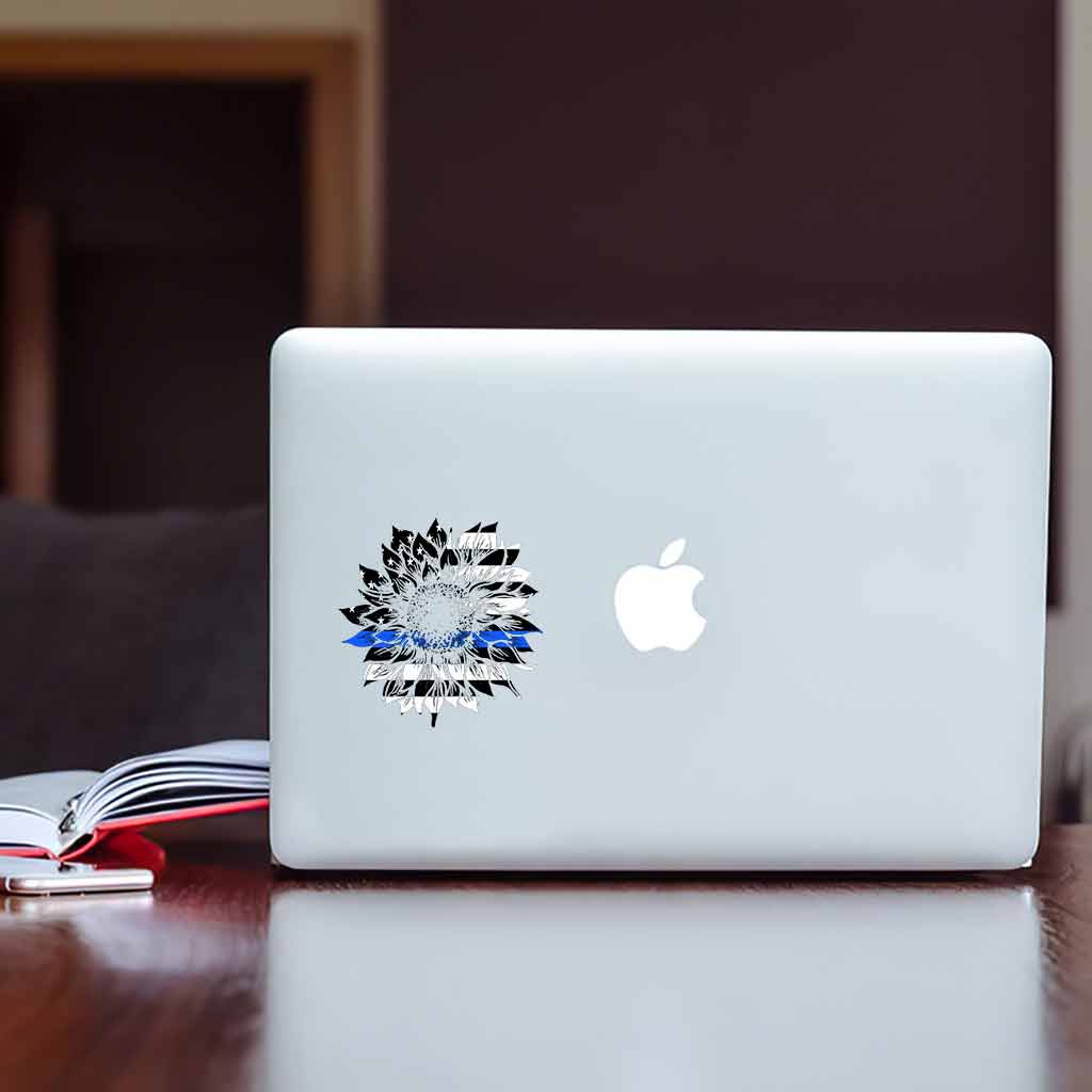 Blue Line Sunflower - Police Officer Decal Full 062021