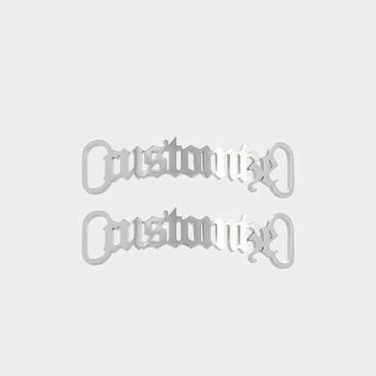 Personalized Name Metal Shoelace Shoe Buckle