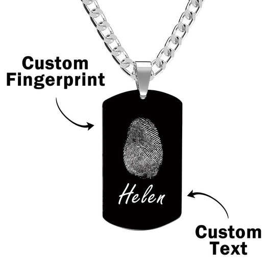 Personalized Engraved Fingerprint