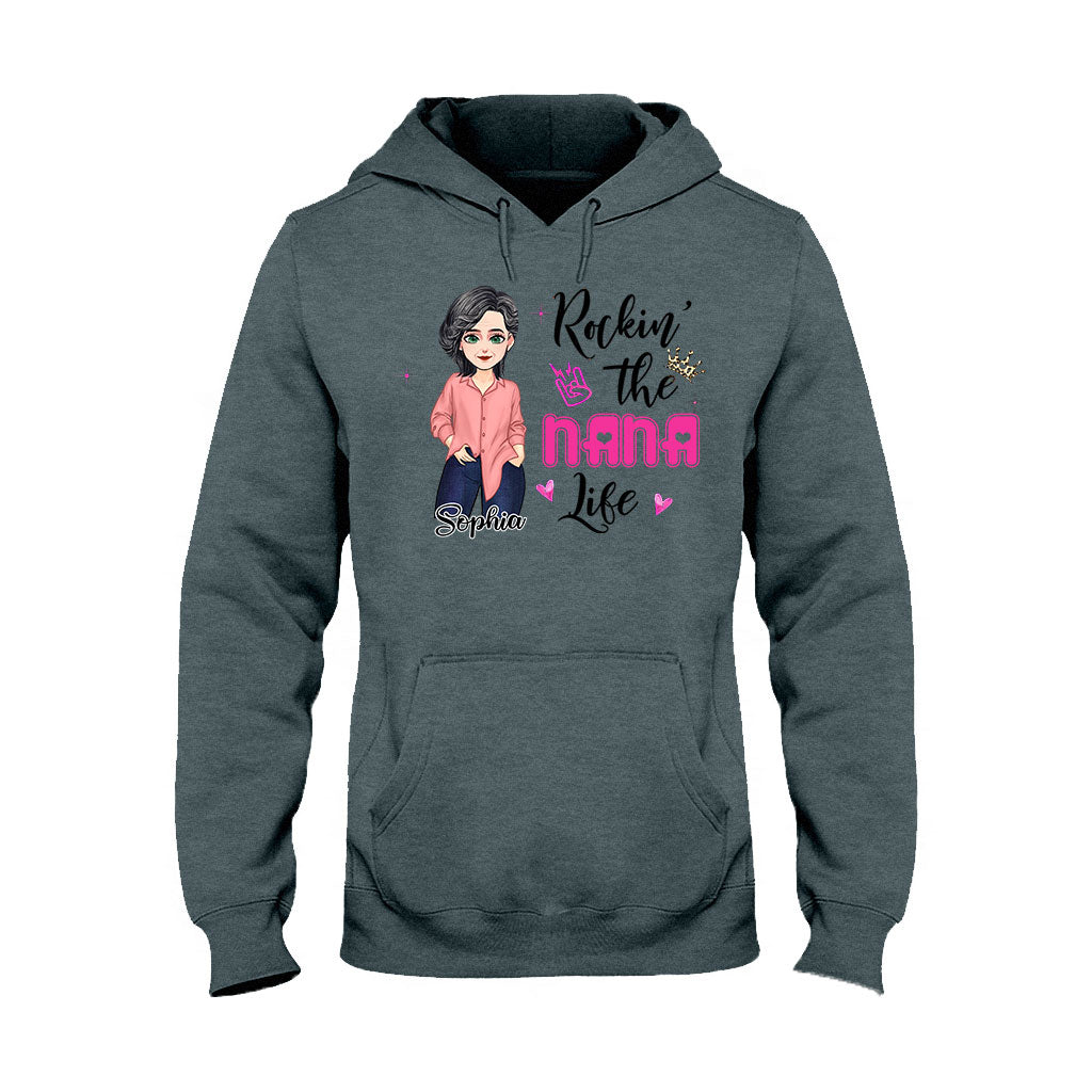 Rockin' The Nana Life - Gift for grandma, mom - Personalized T-shirt And Hoodie