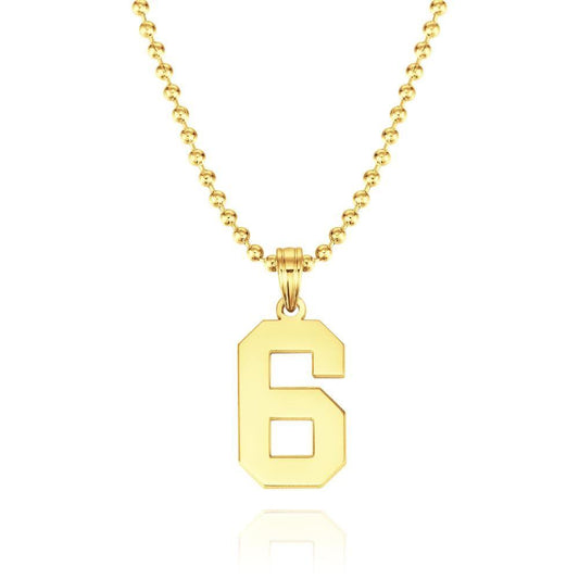 Your Number - Personalized Basketball Number Pendant Thick Chain