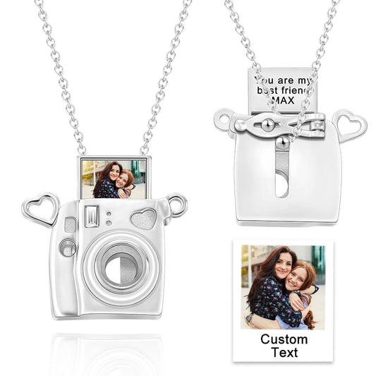 Personalized Photo Engraved Camera Pendant