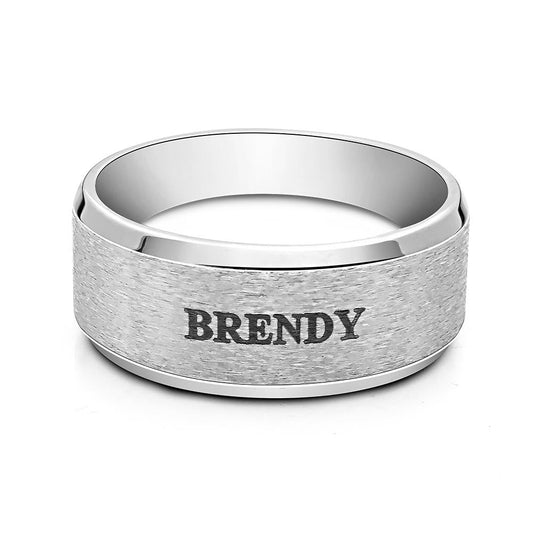 Stainless Steel Men's Stainless Steel Men's Ring - Personalized Ring