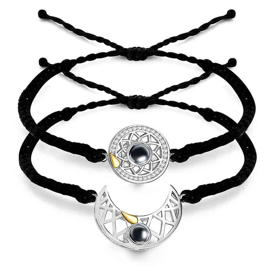 Sun And Moon - Personalized Photo Projection Bracelet