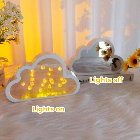 Mirror Flower Light - Photo Crystal Plaque