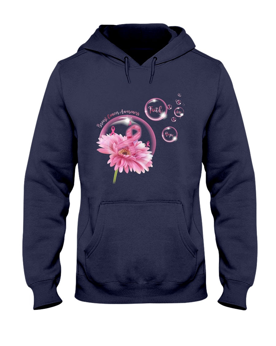 Faith Hope Love - Breast Cancer Awareness T-shirt and Hoodie 0822