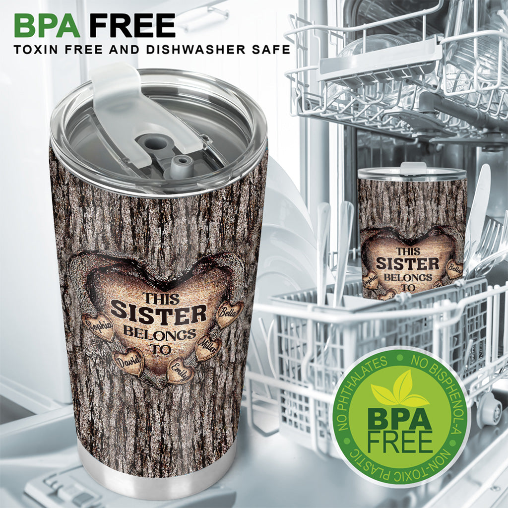 Dad's Heart - Gift for dad, grandma, grandpa, mom, uncle, aunt, brother, sister - Personalized Tumbler