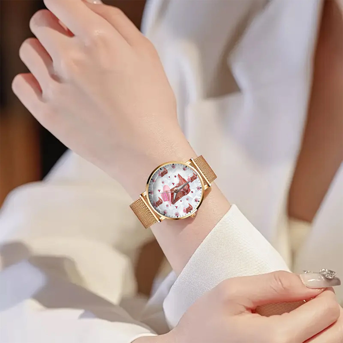 Floral Cowgirl - Personalized Cowgirl Women Hand Watch