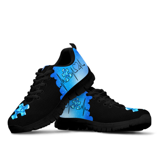 Heart Beat Autism Awareness Autism Awareness Sneakers 0622