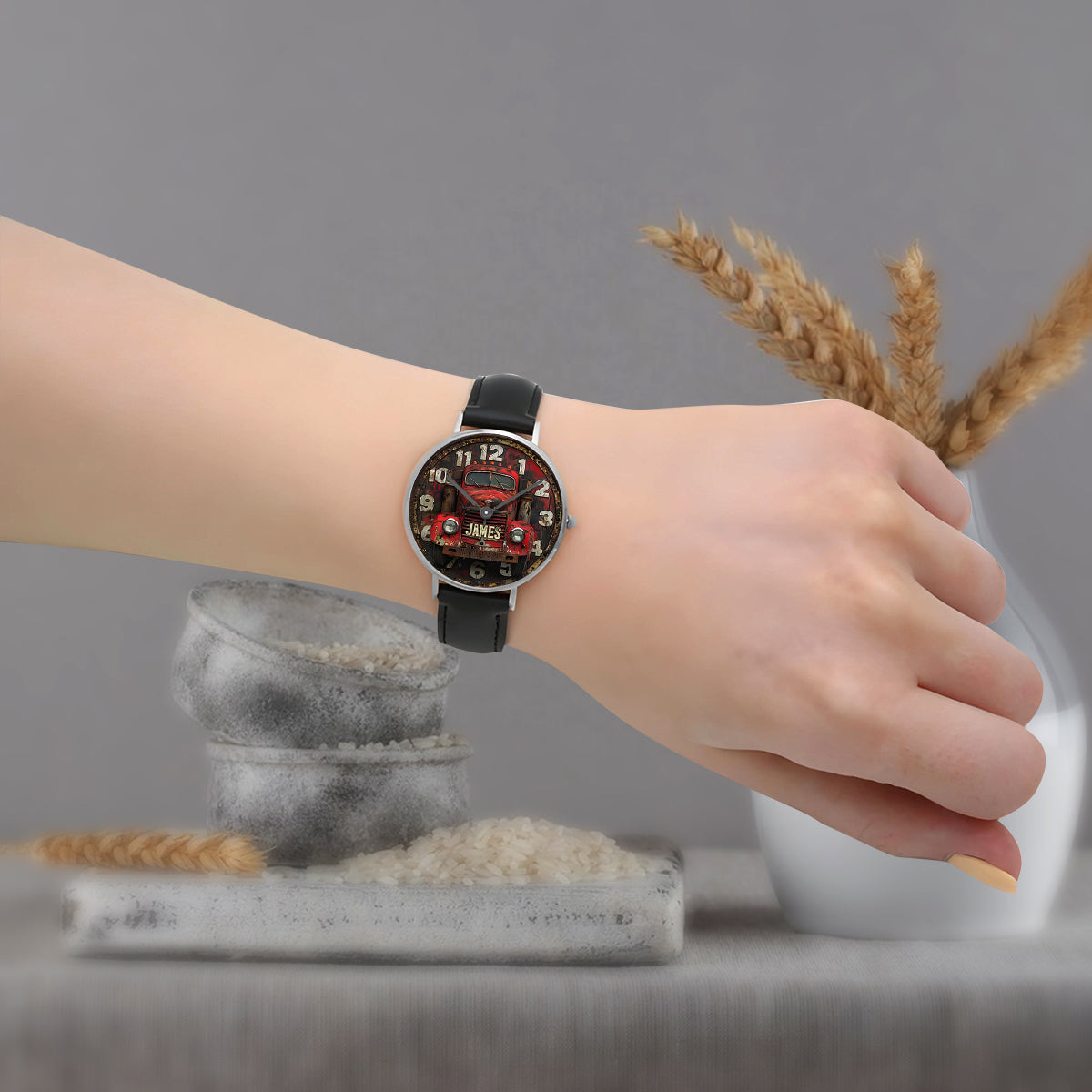 Gift For Trucker - Personalized Trucker Hand Watch