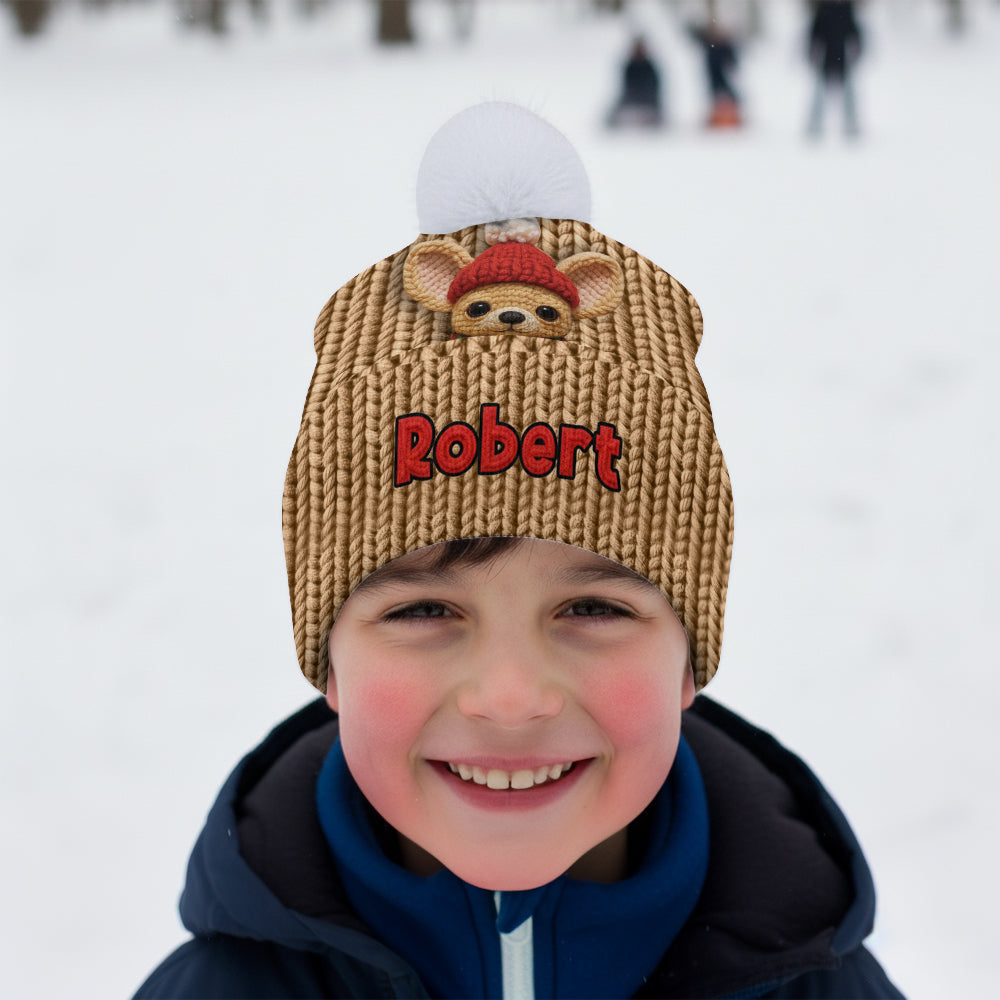 Christmas Dog - Personalized Dog Beanie Hat