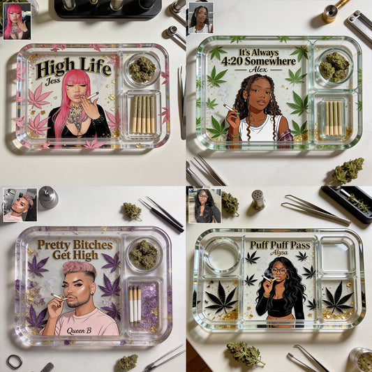 Custom Rolling Tray From Any Photo - Personalized Weed Catch-All Tray
