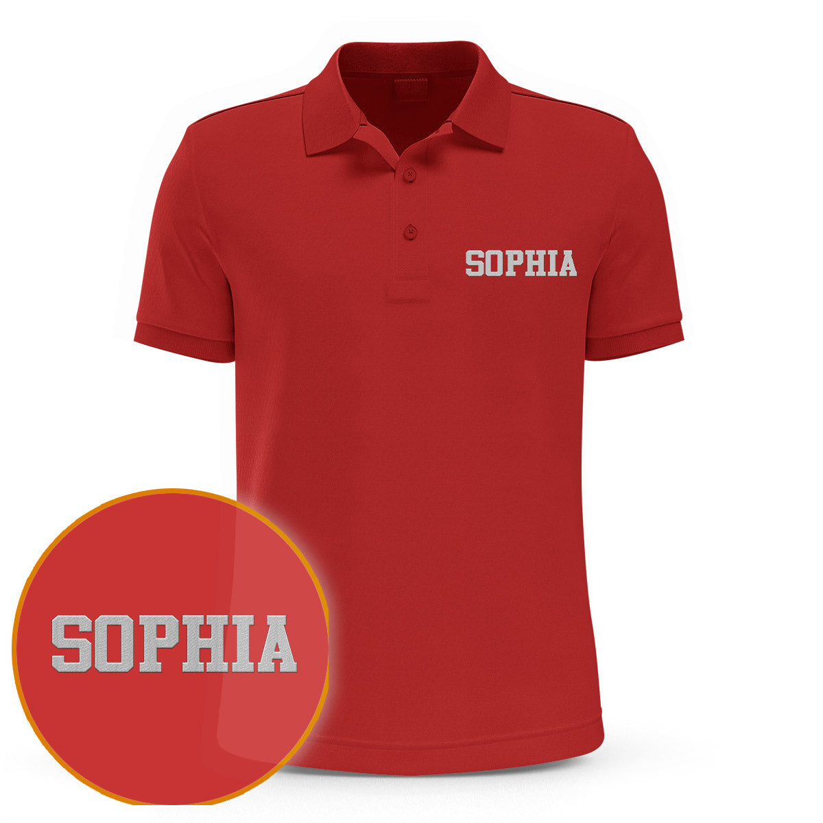 Custom Name - Personalized Aunt Embroidered Polo Shirt