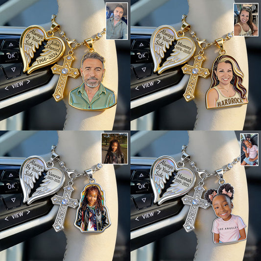 Always By Your Side - Personalized Memorial Dangling Charms