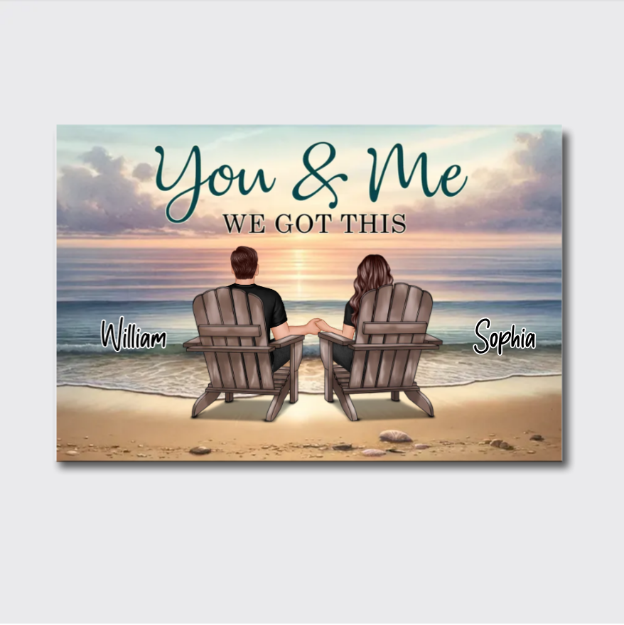 Personalized You, Me, and the Dogs Poster, Canvas, Plaque, and Keychain - Perfect Anniversary Gift for Pet Lovers3
