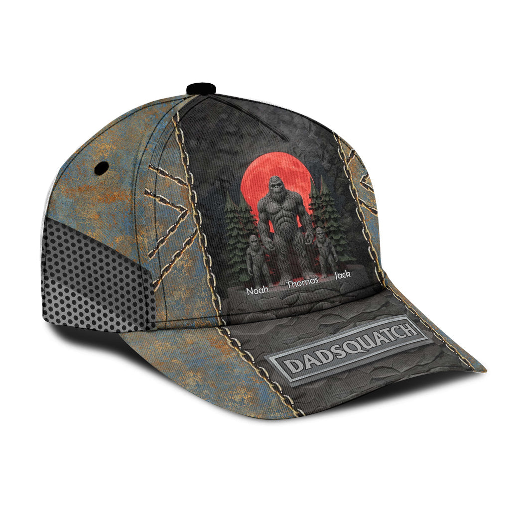 Like A Dad Just Way More Squatchy Gift For Dad, Grandpa - Personalized Father Classic Cap
