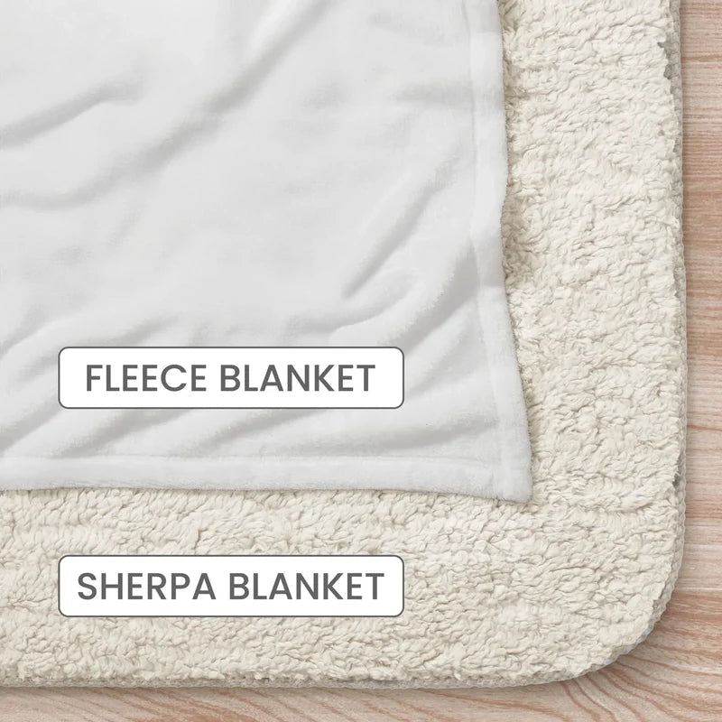 To My Grandson Personalized Fleece Blanket, Heartwarming Grandma Message, Cozy Decor Throw, Thoughtful Gift