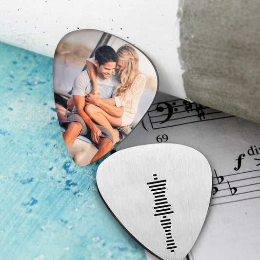 Music Code Photo Custom - Personalized Guitar Pick