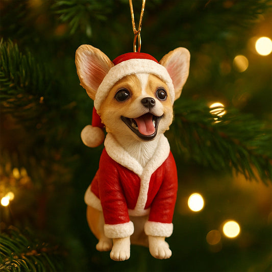 Furry And Bright - Personalized Dachshund Dog Custom Made 3D Minifigure Ornament