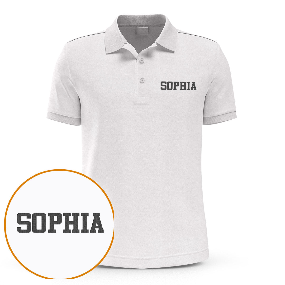 Custom Name - Personalized Aunt Embroidered Polo Shirt